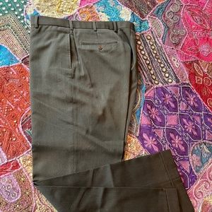 Brooks Brothers Black Gaberdine Dress Trouser